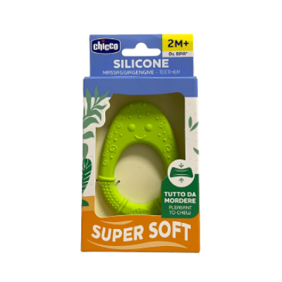 Chicco Silicone Massaggiagengive Verde 2M+ 1 Pezzo
