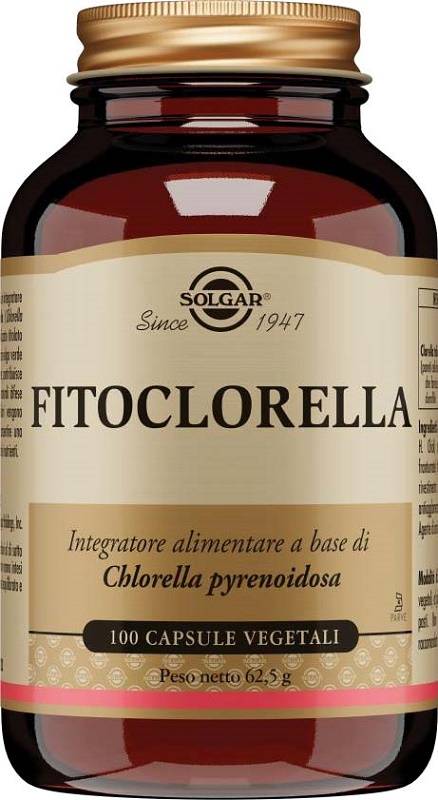 Solgar Fitoclorella Integratore Depurativo 100 capsule