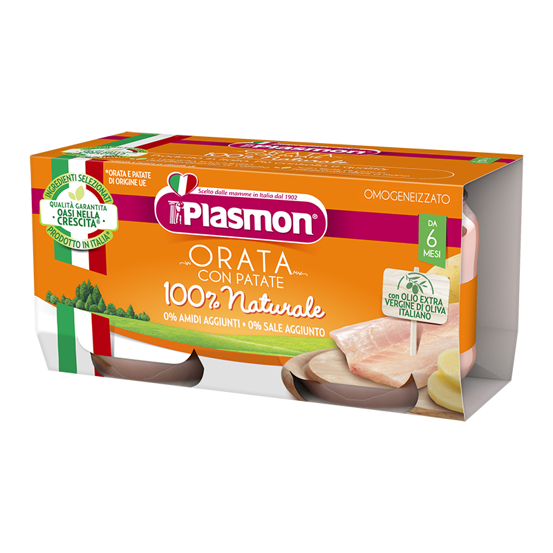 Plasmon Omogeneizzato all'Orata con Patate 2 x 80 g