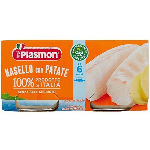 Plasmon Omogeneizzato Al Nasello con Patate 2 x 80 g