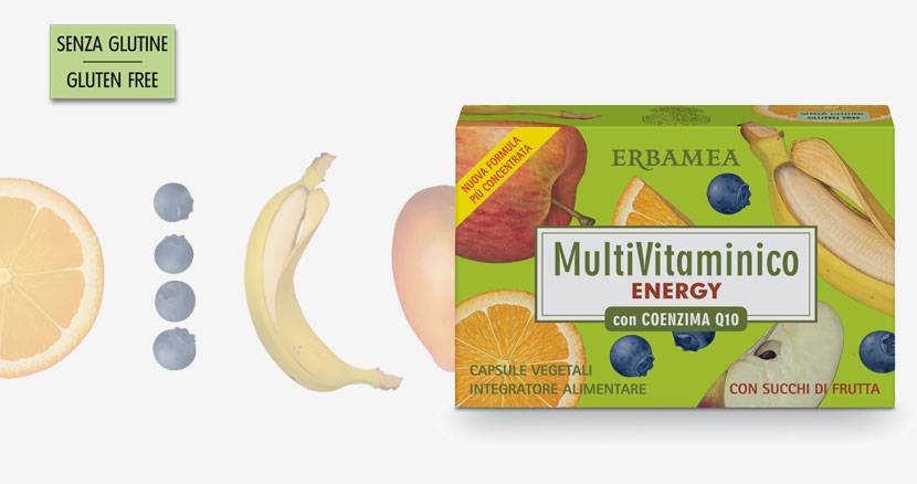 Erbamea Multivitaminico Energy con Coenzima Q10 24 Compresse