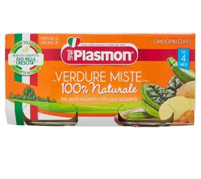 Plasmon Omogeneizzato Verdure Miste 2 x 80 g