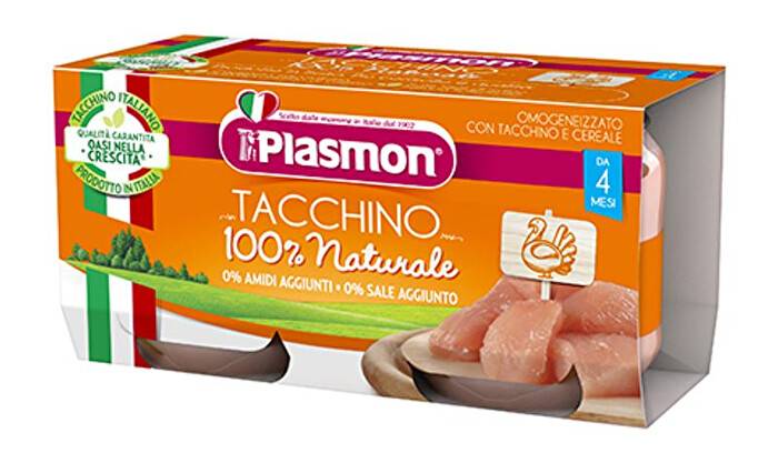 Plasmon Omogeneizzato al Tacchino 2x80 grammi