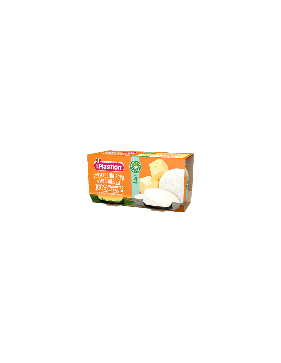 Plasmon Omogeneizzato al Formaggino con Mozzarella 2 x 80 g