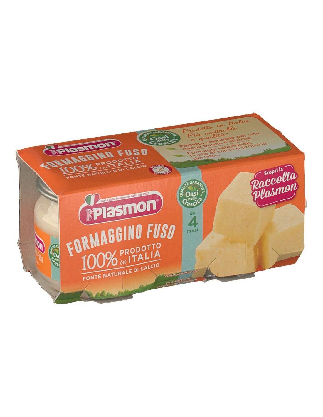 Plasmon Omogeneizzato al Formaggino Fuso Classico 2 x 80 g