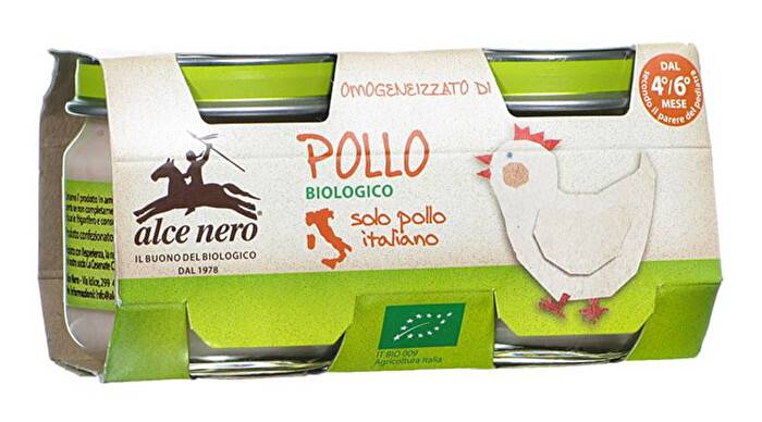 Alce Nero Omogeneizzato Biologico di Pollo 2 x 80 g