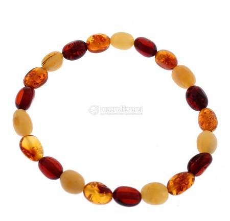 Braccialetto di Ambra per Bambini Colore Mix - Misura: 14 cm