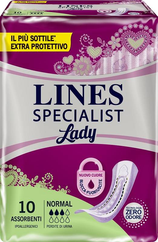Lines Specialist Lady Normal Assorbente 10 Pezzi