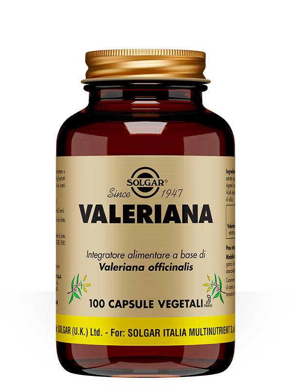 Solgar Valeriana Integratore per il Rilassamento 100 Capsule Vegetali