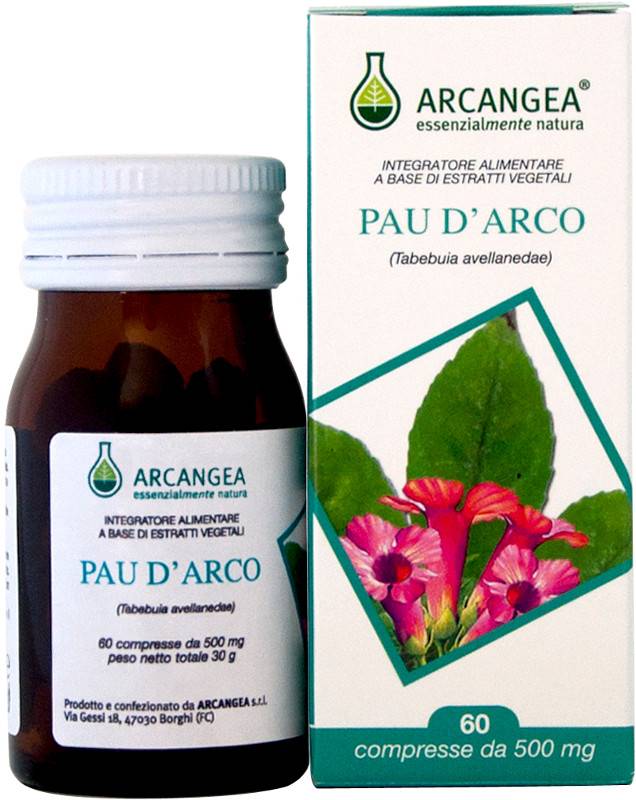 Arcangea Pau D'Arco per le Difese Immunitarie 500 Mg 60 Capsule