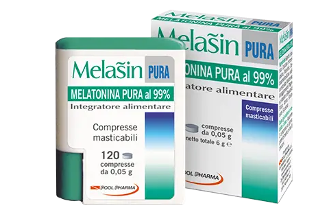 Pool Pharma Melasin Pura Integratore Melatonina 0.5 mg 120 compresse