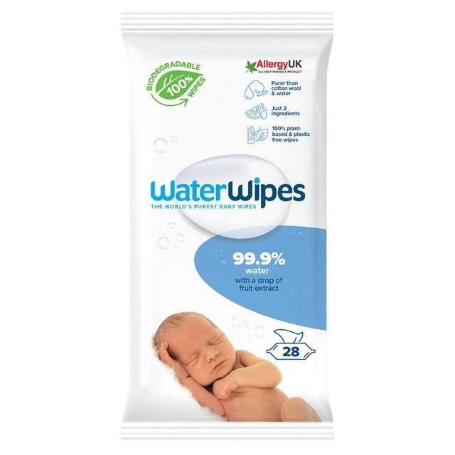 Water Wipes Salviette Umidificate Baby 99.9% Acqua 28 pezzi