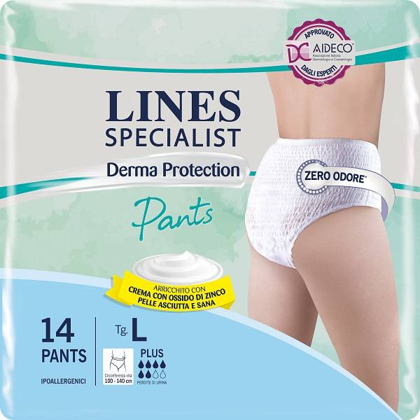 Lines Specialist Derma Plus Pants L Pannoloni 14 pezzi