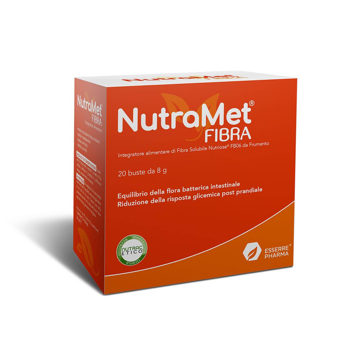 Nutramet Fibra Integratore alimentare di Fibra 20 Buste
