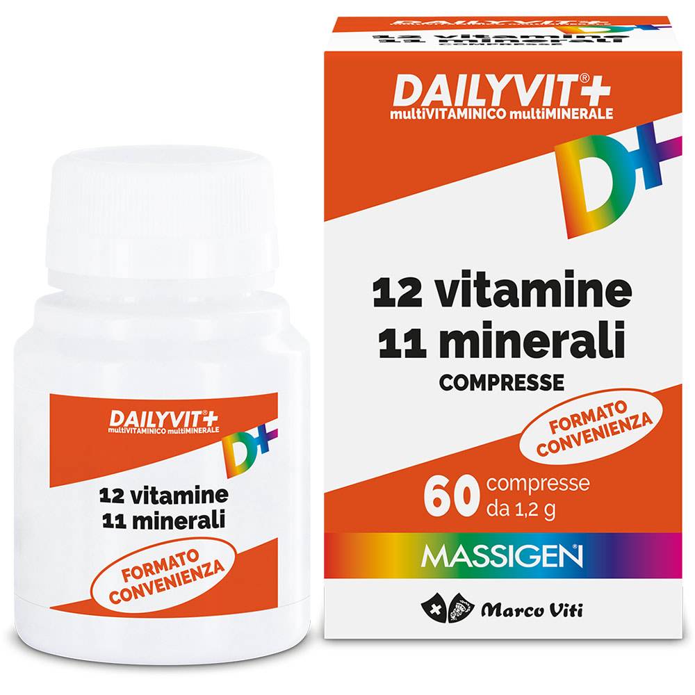 Massigen Dailyvit+ 12 Vitamine 11 Minerali 60 Compresse