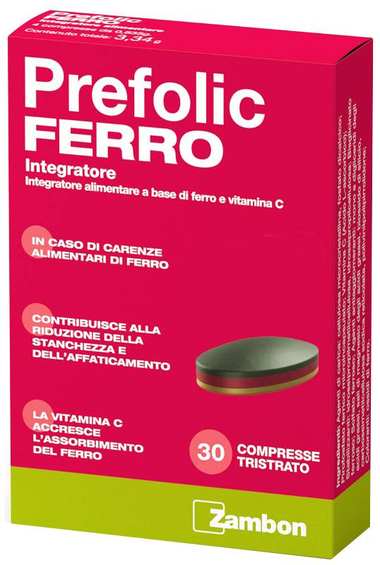 Prefolic Ferro Integratore 30 Compresse