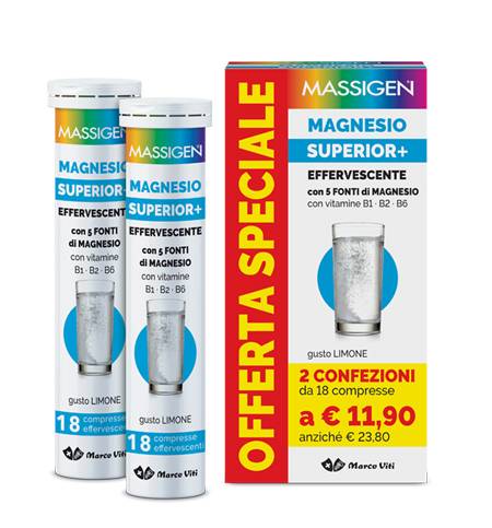 Massigen Magnesio Superior 18 +18 Compresse Effervescenti