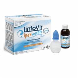 Noos Linfovir Iperwash Soluzione Salina Ipertonica Tamponata 8 flaconi 60 ml