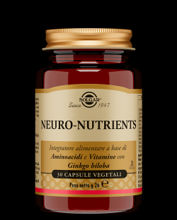Solgar Neuro Nutrients Memoria e Concentrazione 30 Capsule Vegetali