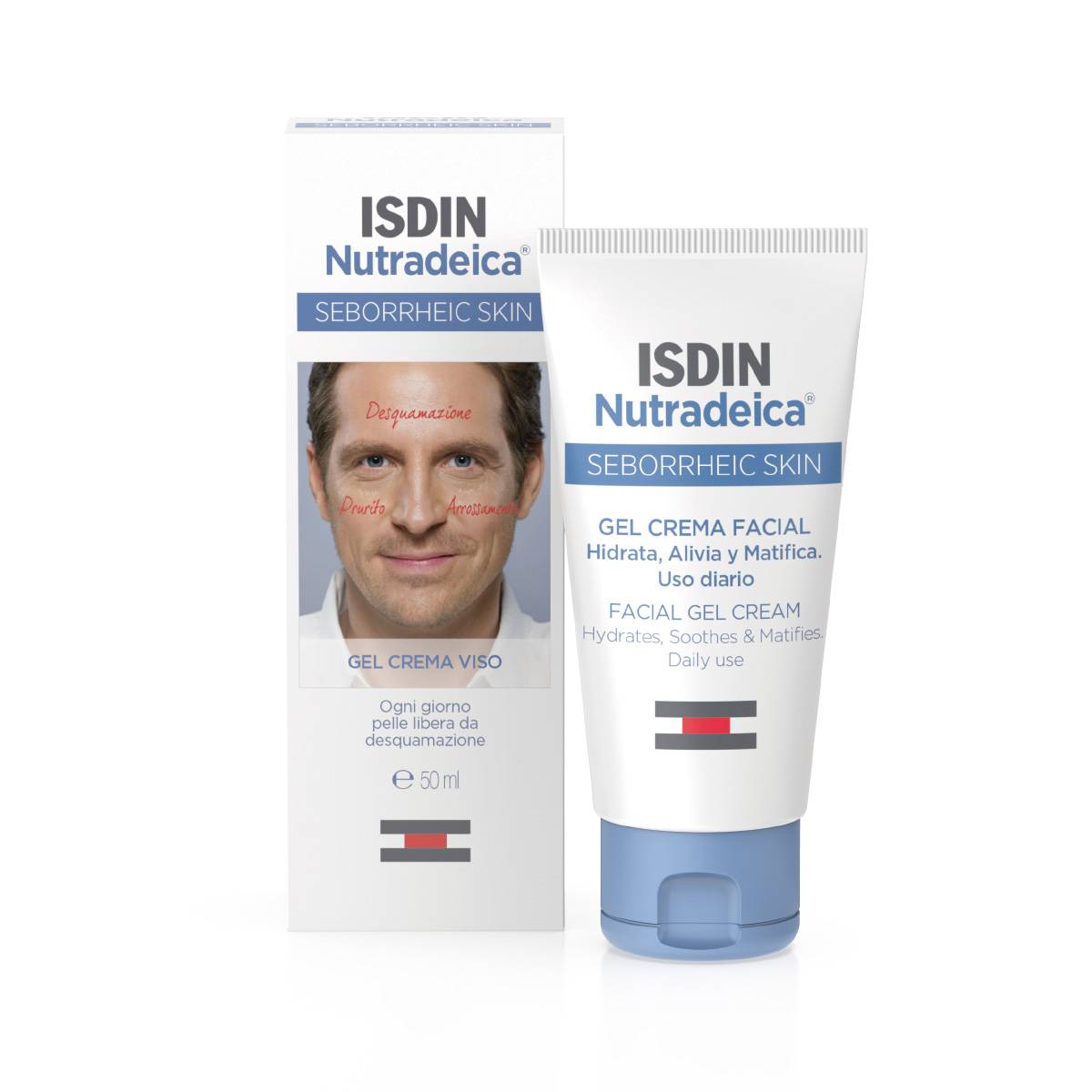 Isdin Nutradeica Gel crema Viso Pelle a Tendenza Seborroica 50 ml