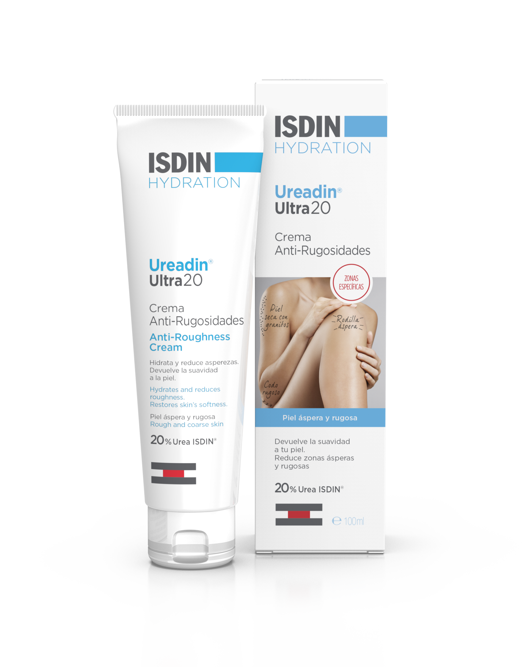 Isdin Ureadin Ultra 20 Crema Idratante Zone Ruvide per Pelle Secca 100 ml