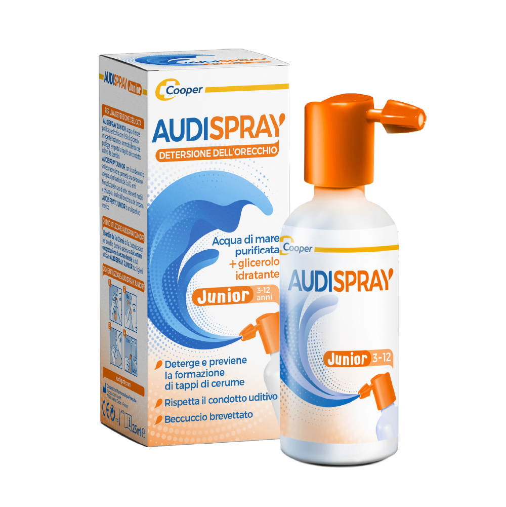 Audispray Junior Spray per l'Igiene dell'Orecchio dei Bambini