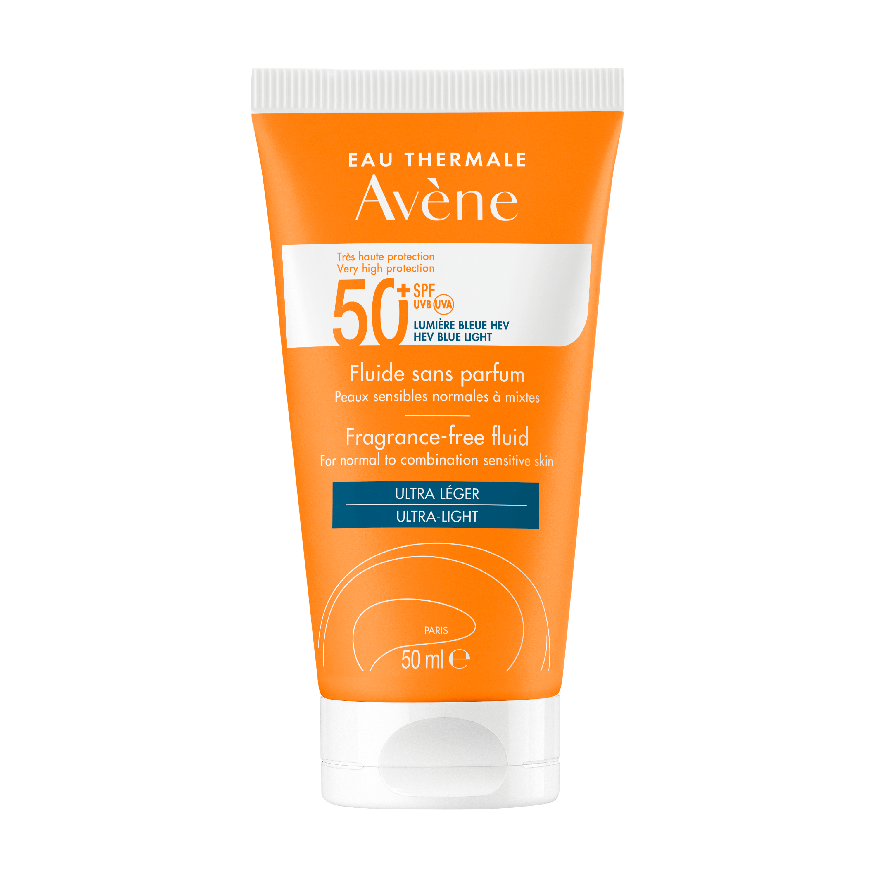 Avène Fluido Senza Profumo SPF 50+ Solare Viso 50 ML
