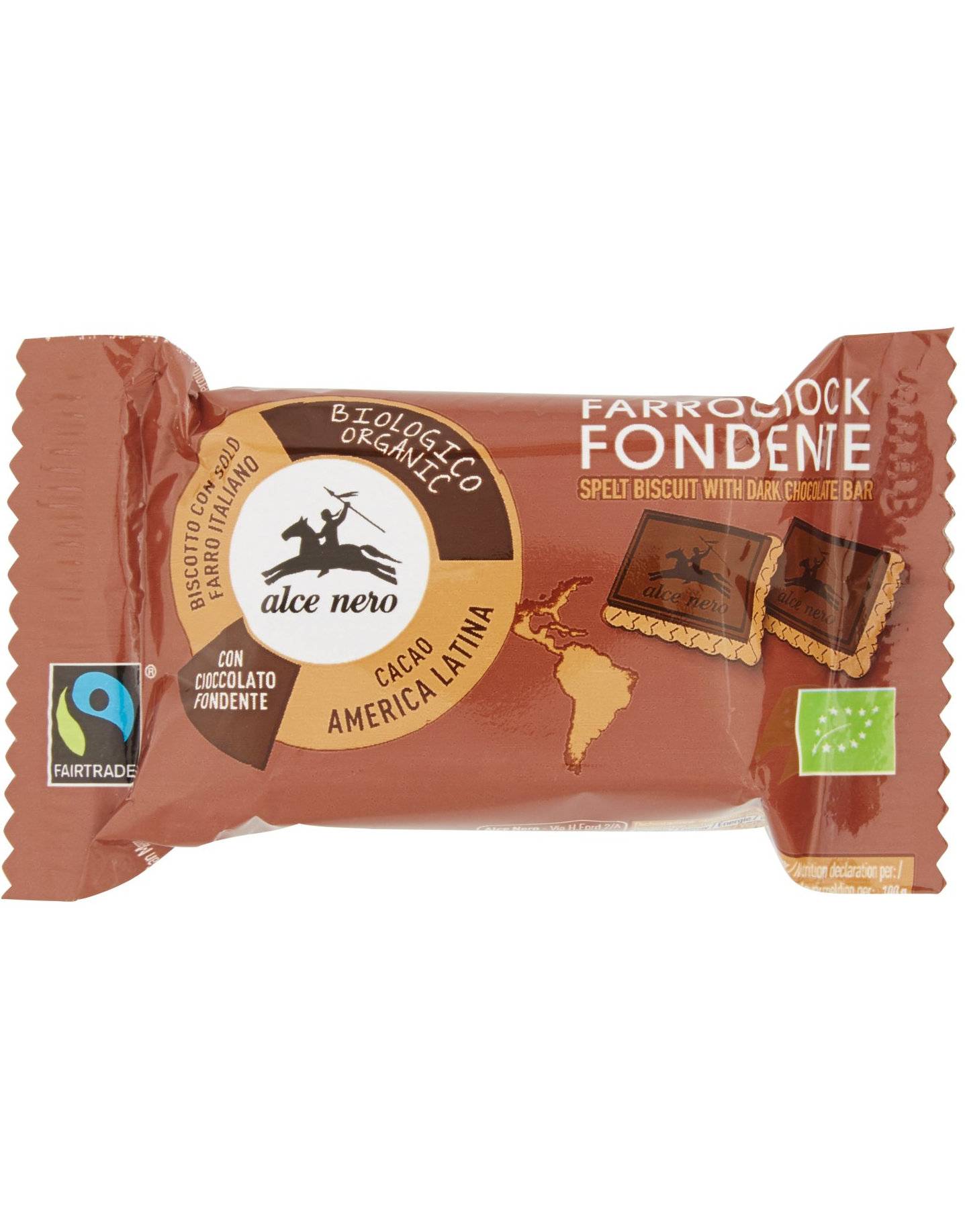 Alce Nero Farrociok Biscotto di Farro e Cioccolato Fondente Bio 28 g