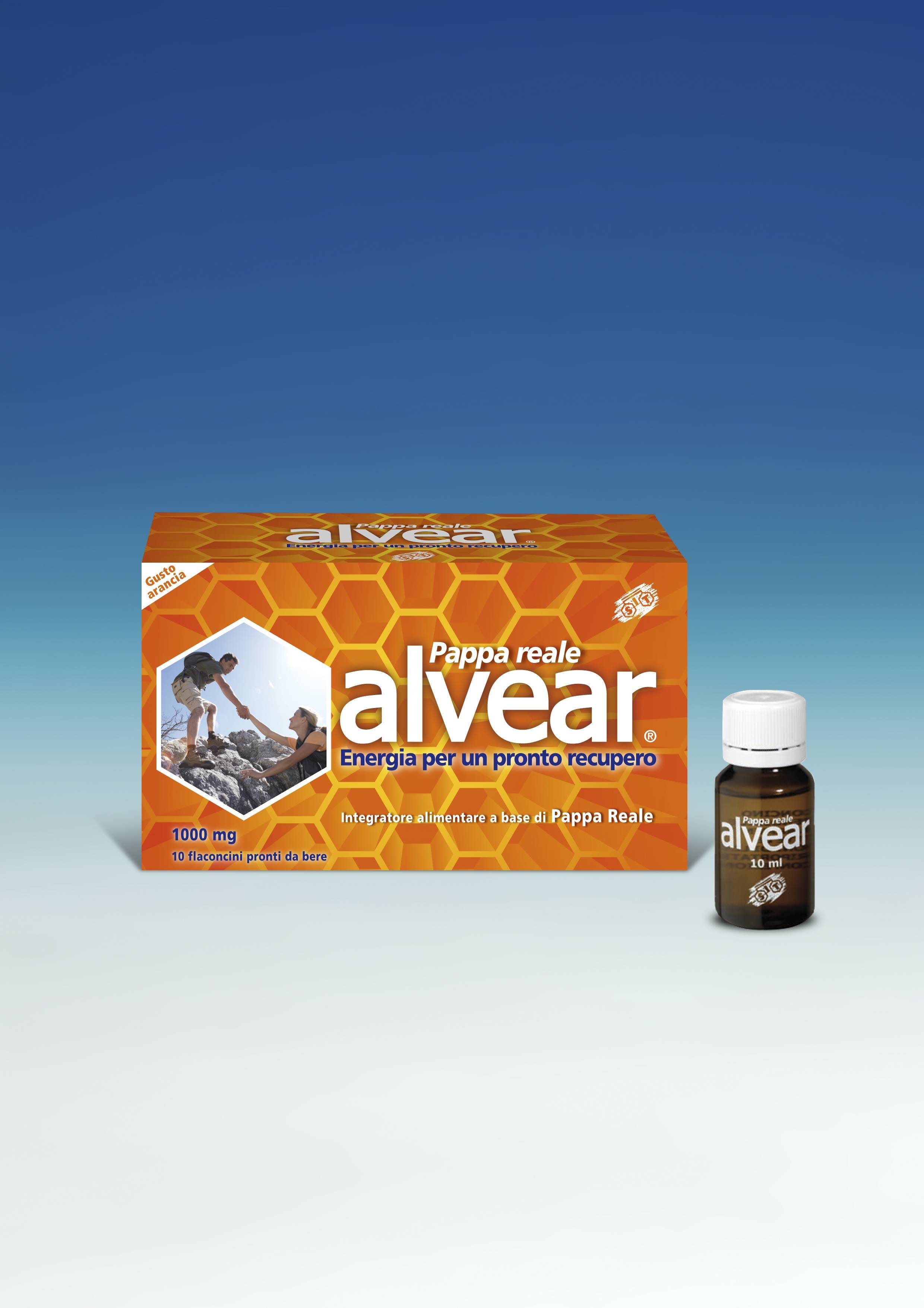 Alvear 1000 mg Integratore Tonico - Energetico a Base di Pappa Reale 10 fiale