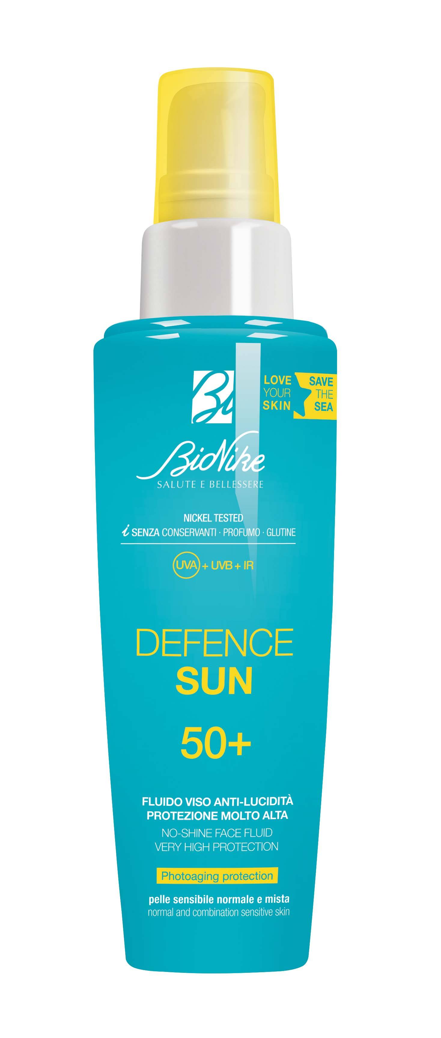 Bionike Defence Sun Fluido Viso Anti - Lucidità Spf 50+ 50 ml