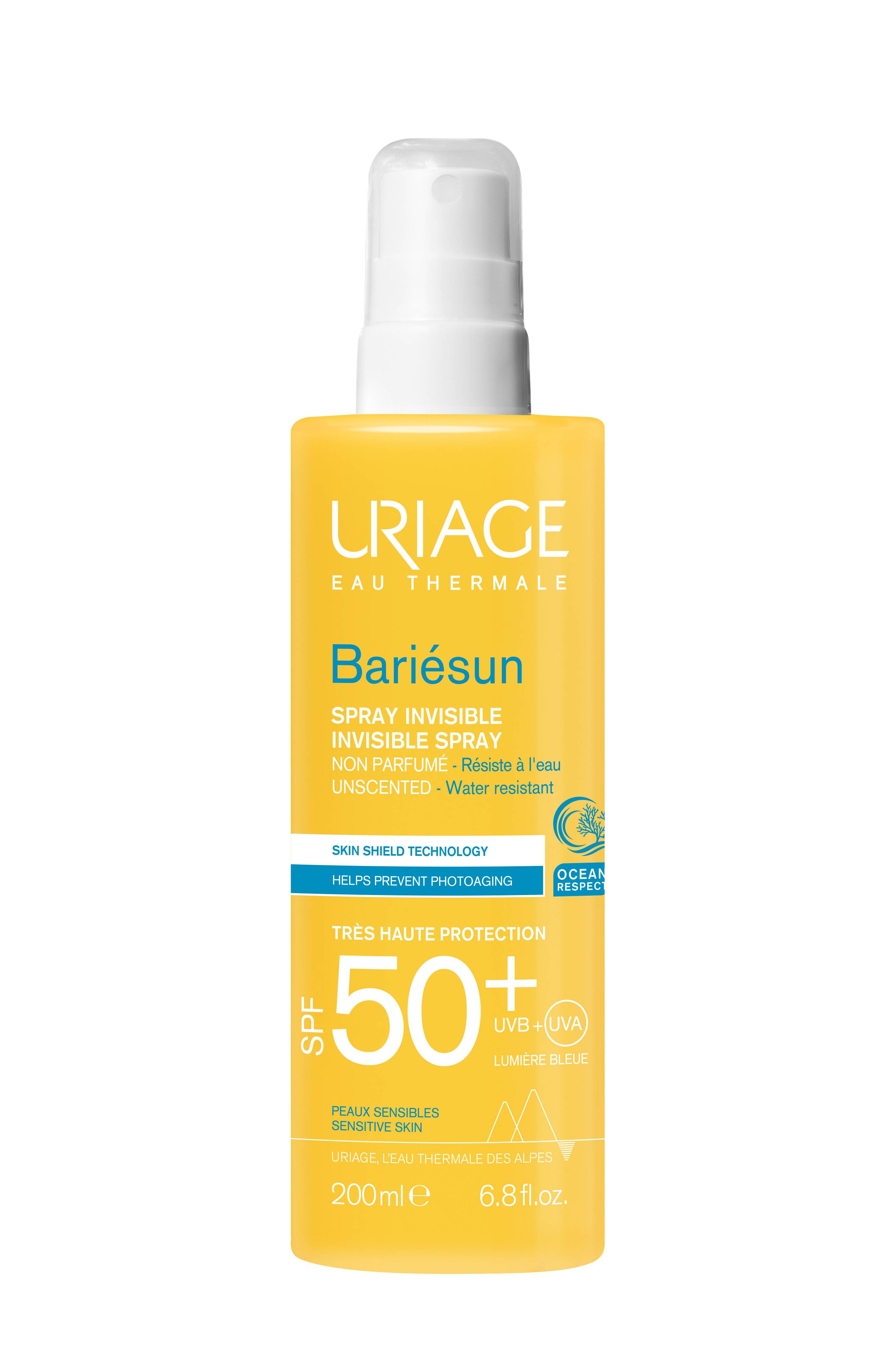 Uriage Bariésun Spray Invisibile SPF50+ Senza Profumo Viso e Corpo 200 ml