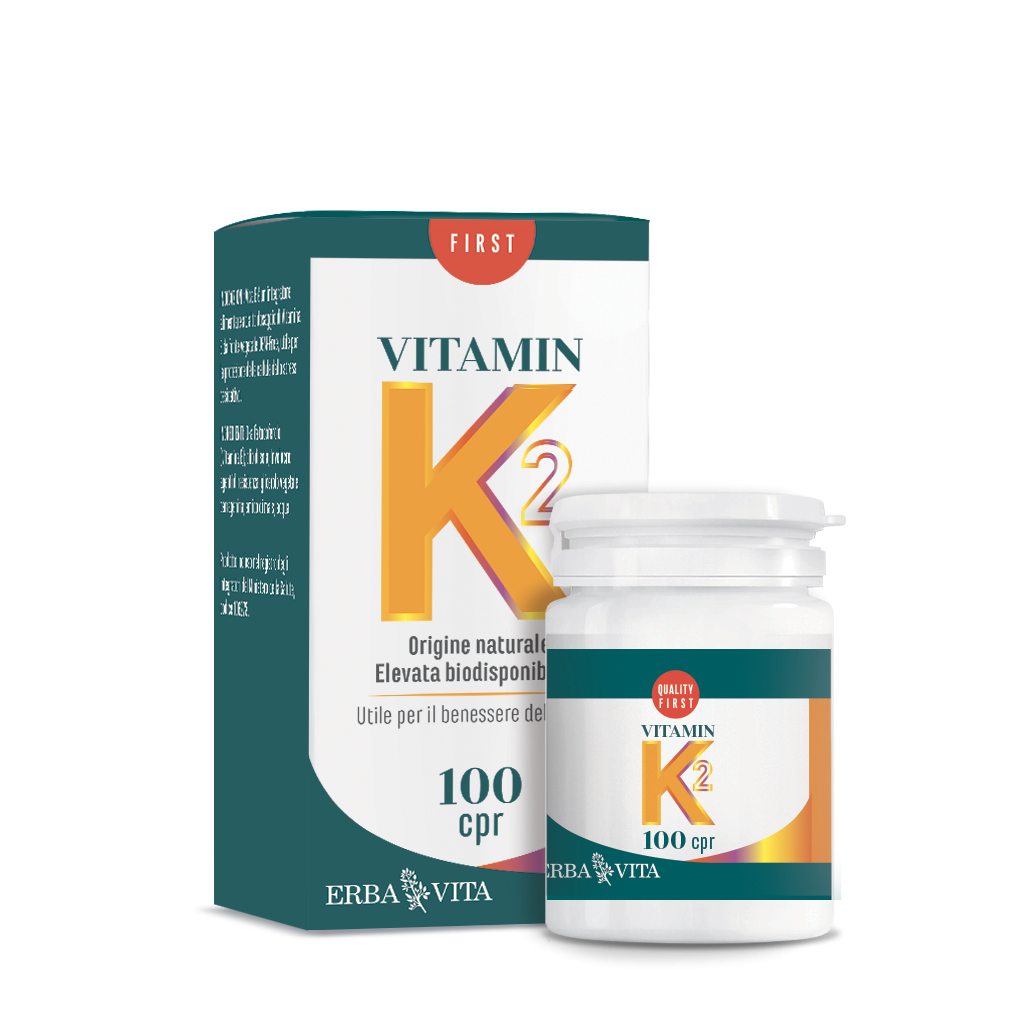 Erba Vita Vitamina K2 Integratore Ossa e Sangue 100 Compresse