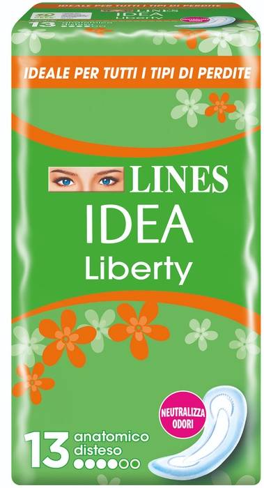 Lines Idea Liberty Assorbenti Anatomici Distesi 13 Pezzi