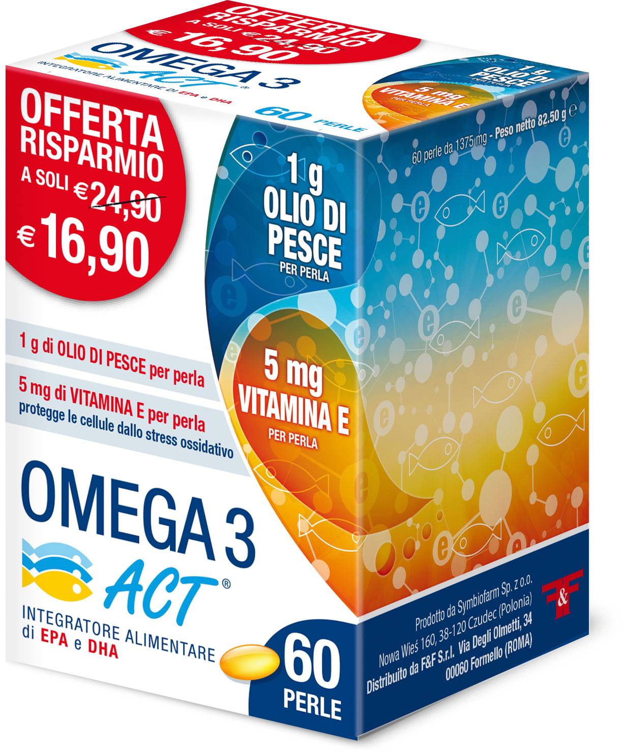 Linea Act Omega 3 Act 1g Integratore Funzione Cardiaca 60 perle