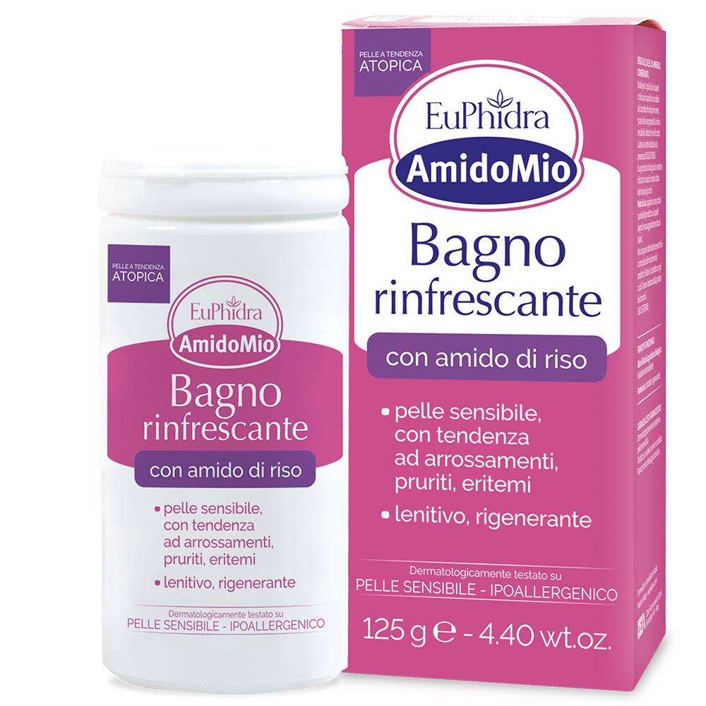 Euphidra AmidoMio Bagno Rinfrescante di Amido di Riso 125 g