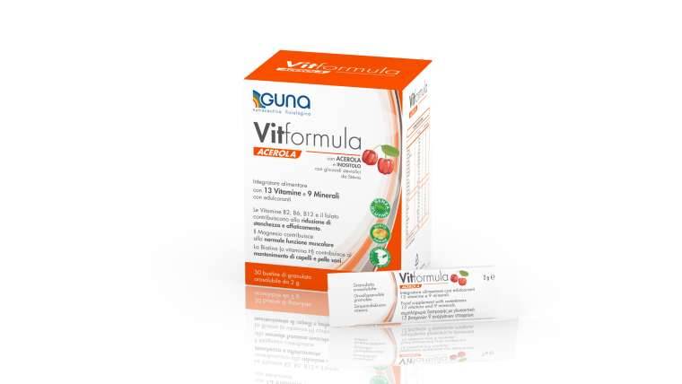 Guna Vitformula ACEROLA Integratore Contro la Stanchezza 30 bustine