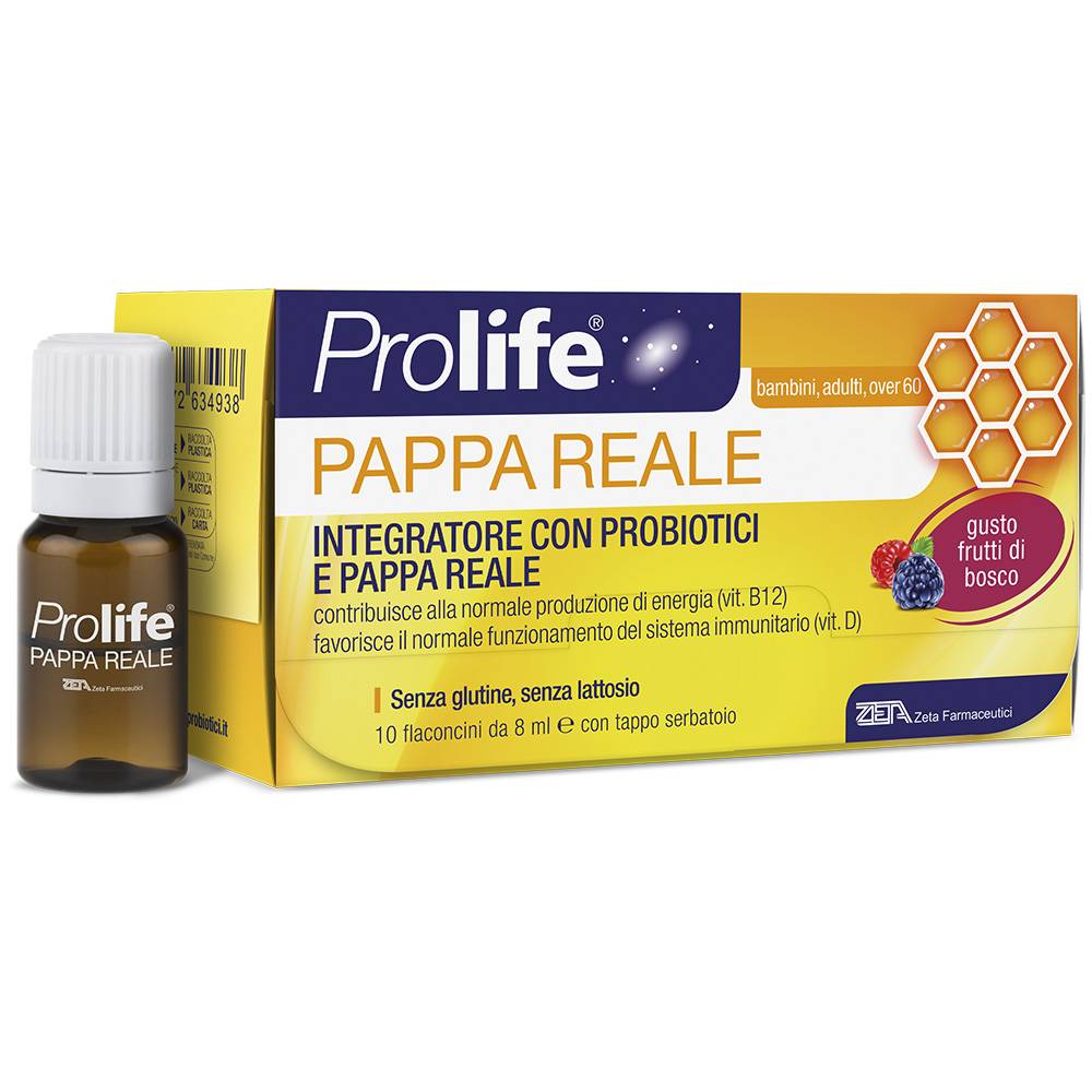 Prolife Probiotici con Pappa Reale 10 Fiale Da 8 Ml