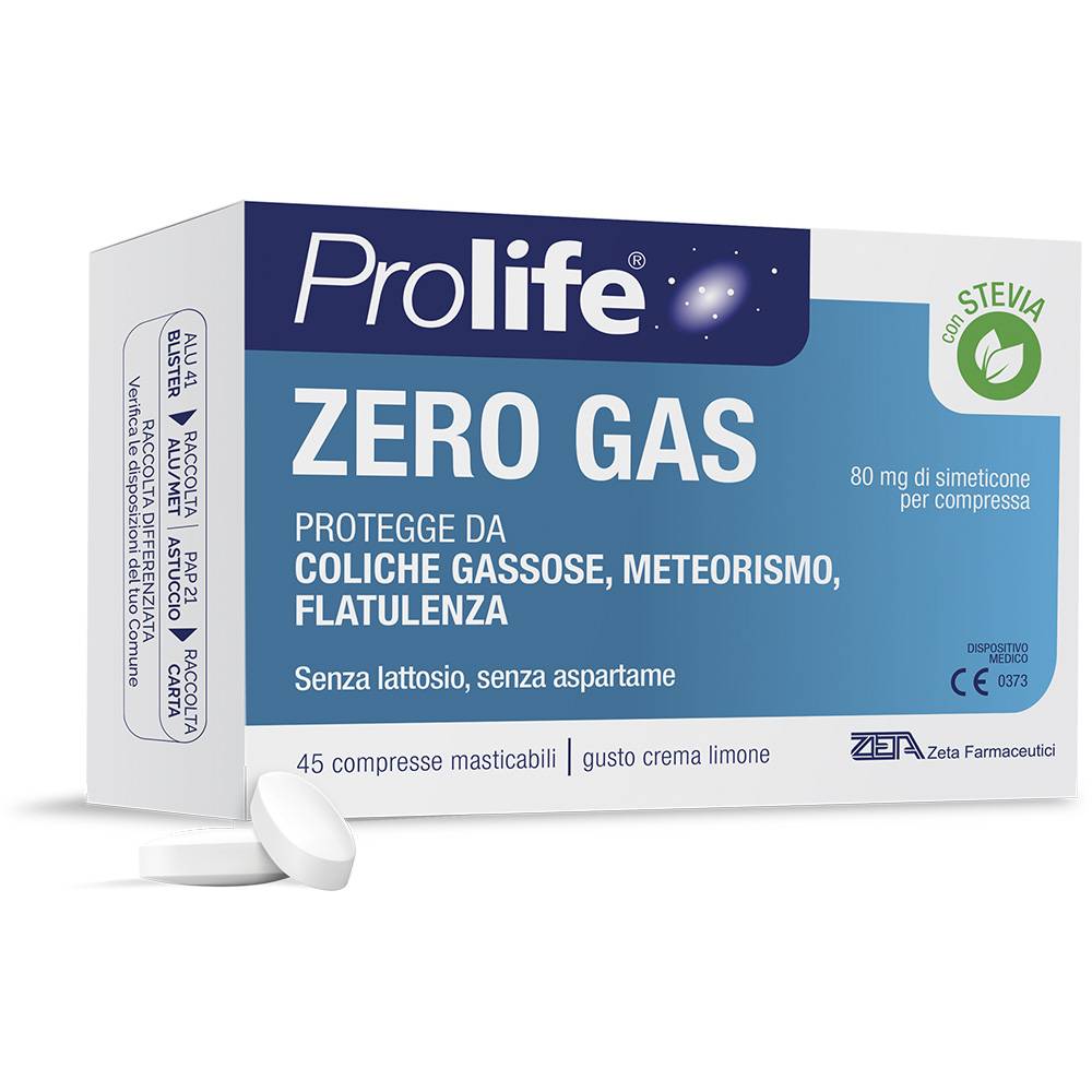 Prolife Zerogas Integratore Fermenti Lattici Meteorismo 45 Compresse