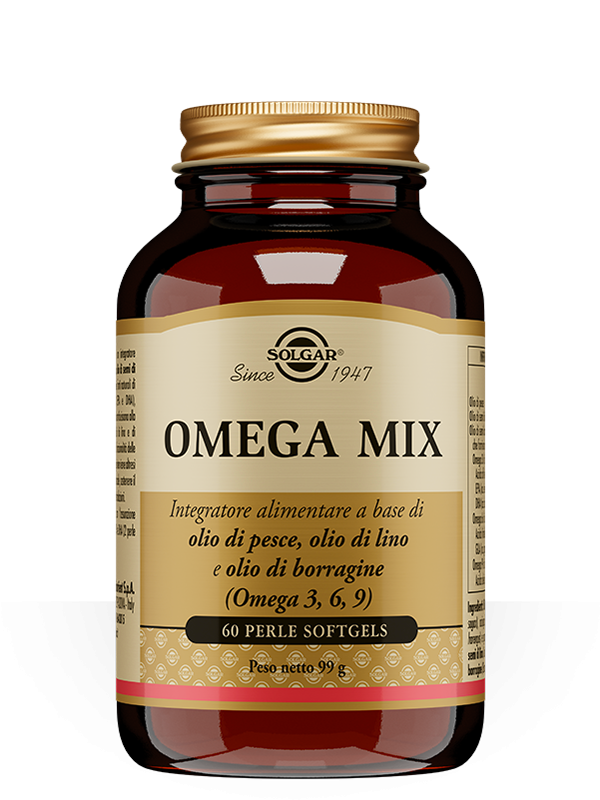 Solgar Omega Mix Integratore Omega 3, 6, 9 60 Perle