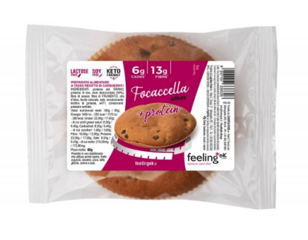 FeelingOk Focacella alle Olive 80 grammi