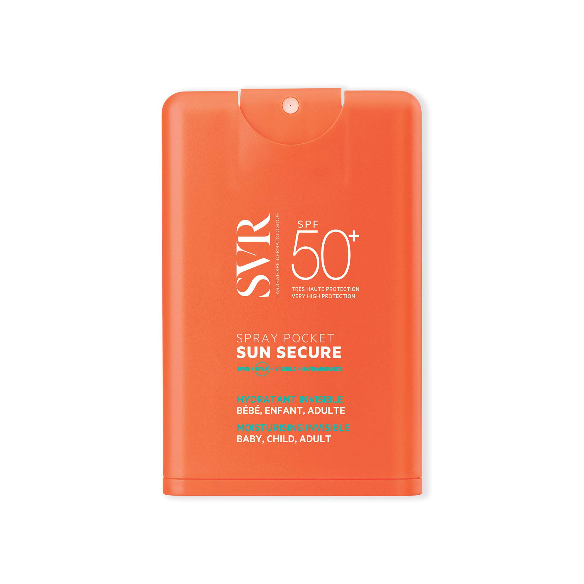 SVR Sun Secure Spray Pocket Spf50+ Idratante Invisibile 20 Ml