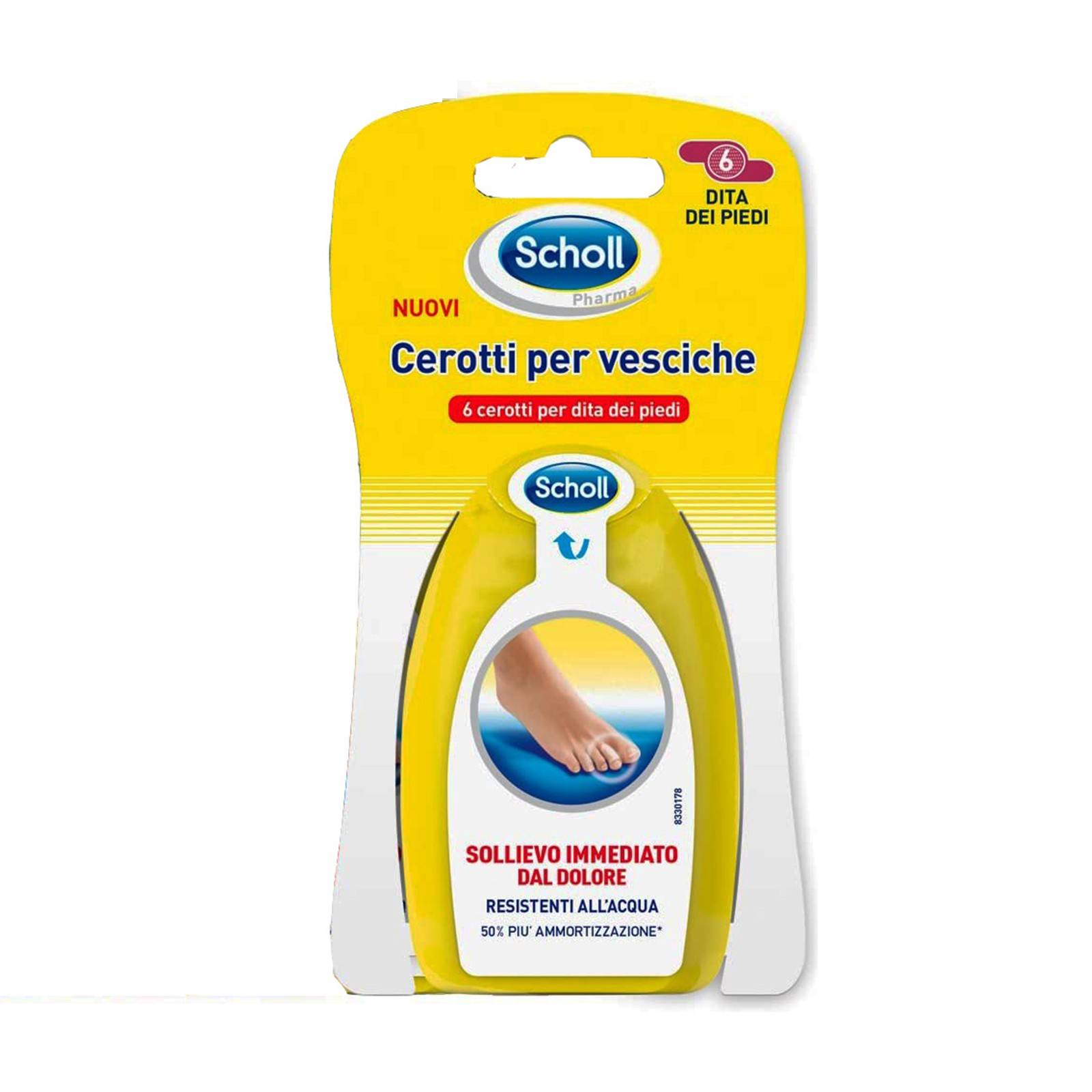 Scholl Cerotti Vesciche Misure Miste 6 pezzi