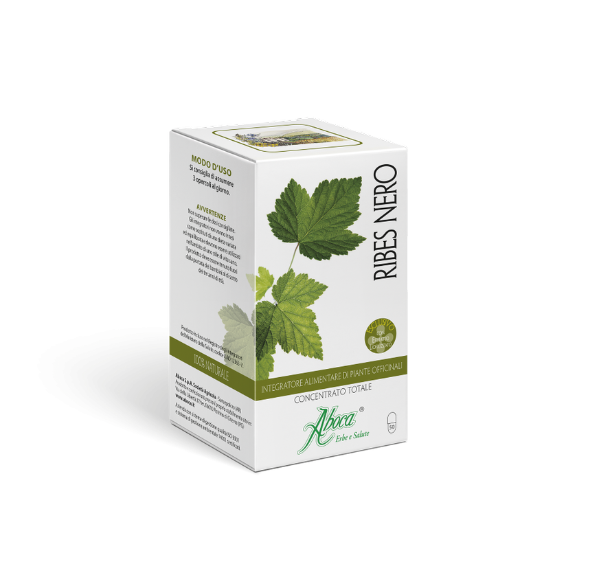 Aboca Ribes Nero Integratore per Naso e Gola 50 Opercoli
