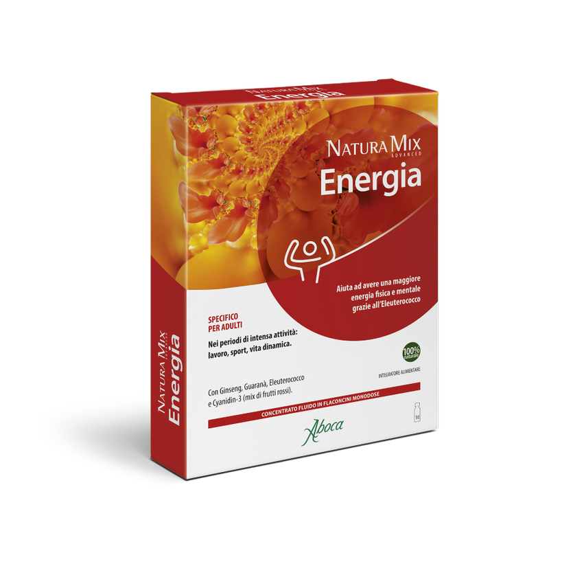 Aboca Natura Mix Advanced Energia Flaconcini Integratore Ricostituente