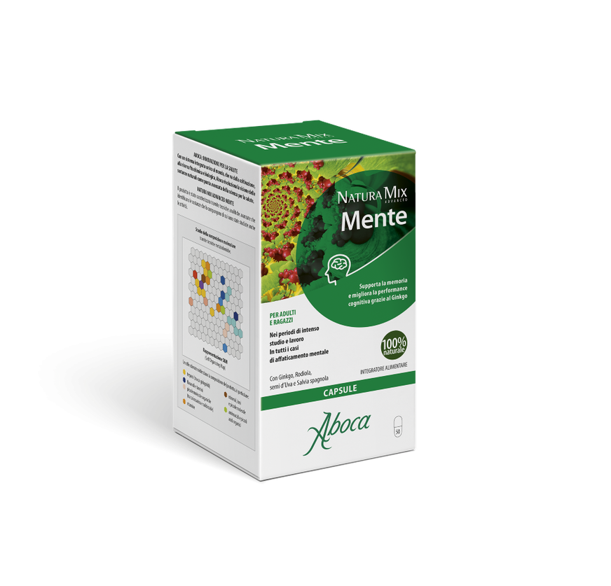 Aboca Natura Mix Advanced Mente Integratore per la Memoria 50 capsule
