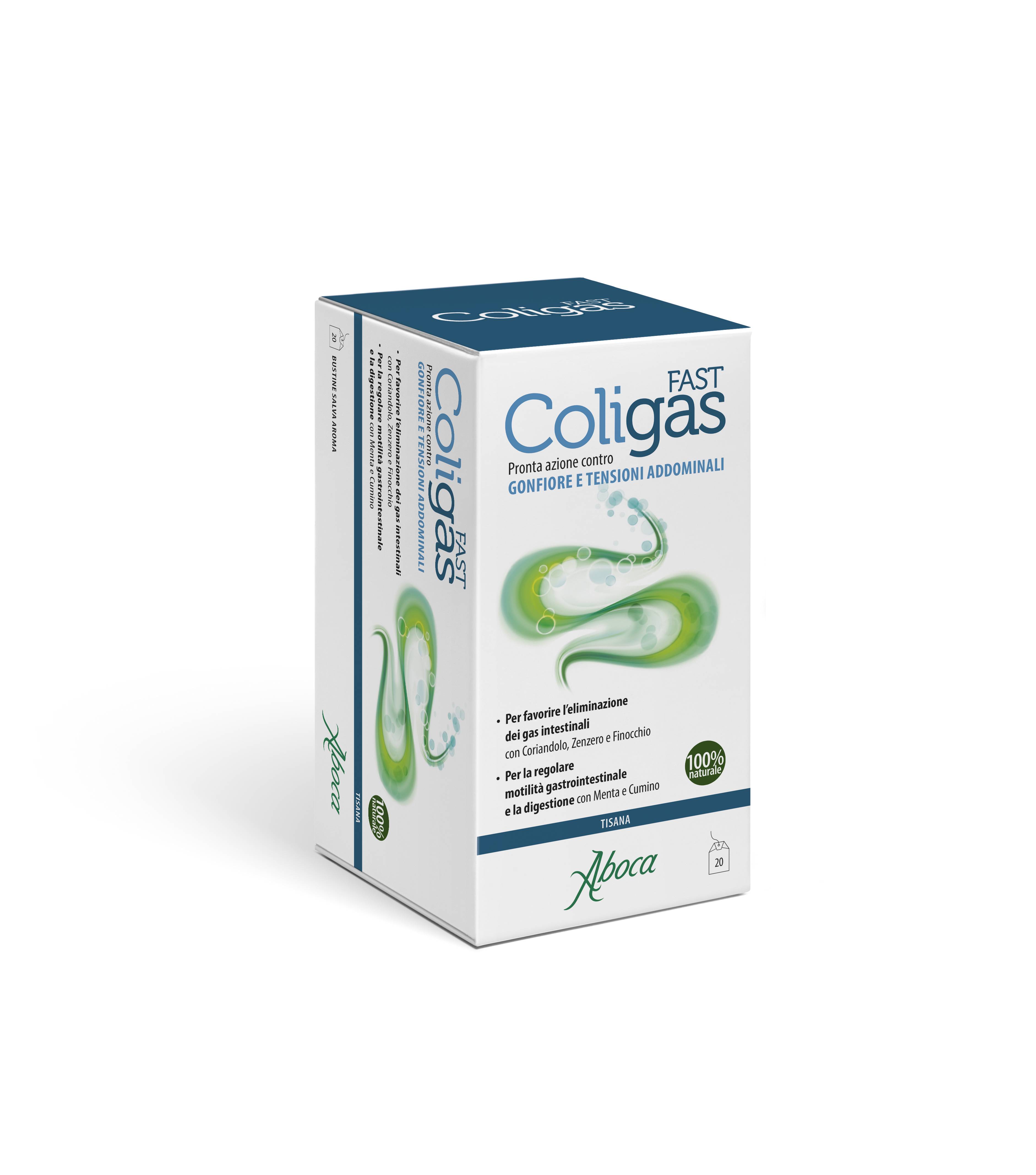 Aboca Coligas Fast Tisana anti gonfiore addominale 20 bustine