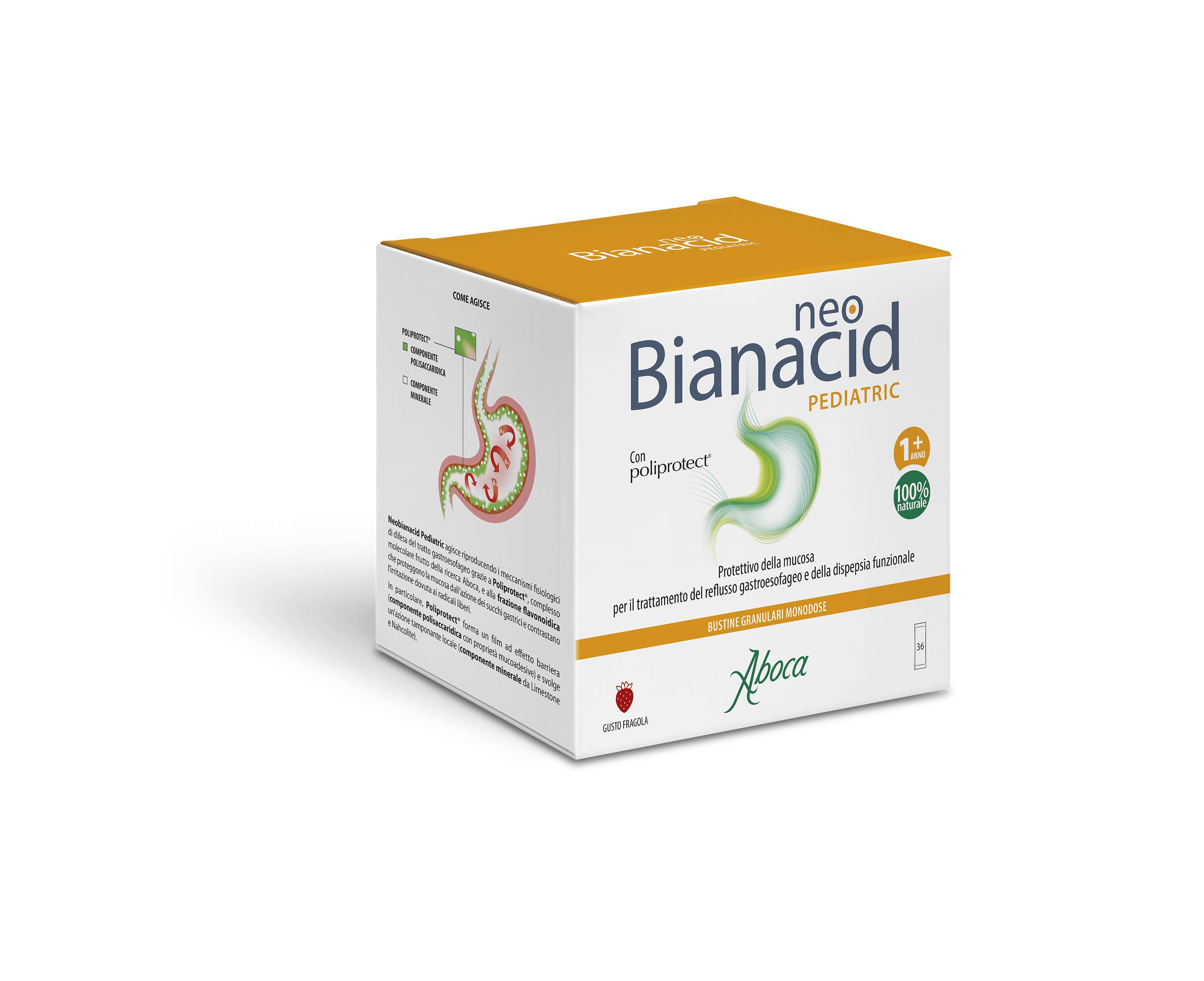 Aboca NeoBianacid Pediatric per il Reflusso Gastroesofageo 36 bustine