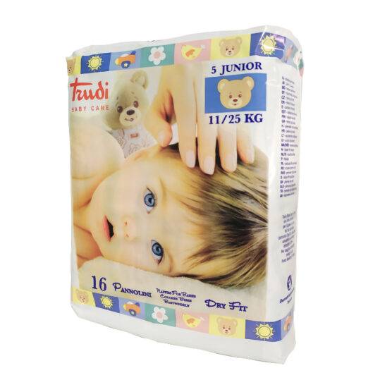 Trudi Baby Care Pannolini Taglia 5 Junior 11 - 25 Kg 16 pezzi