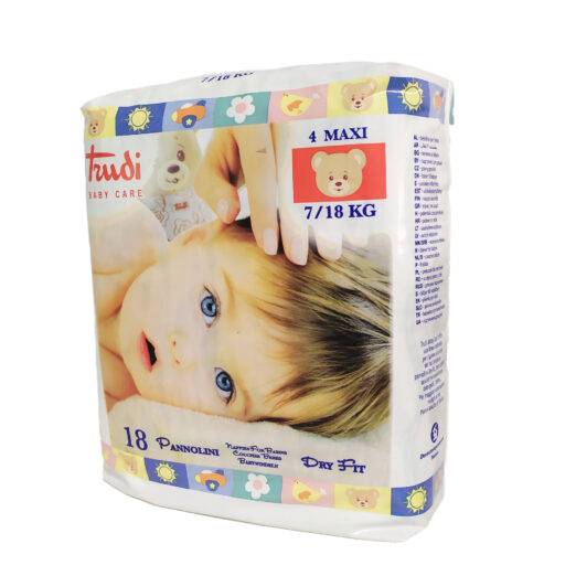 Trudi Baby Care Pannolini Maxi Taglia 4 7 - 18 Kg 18 pezzi