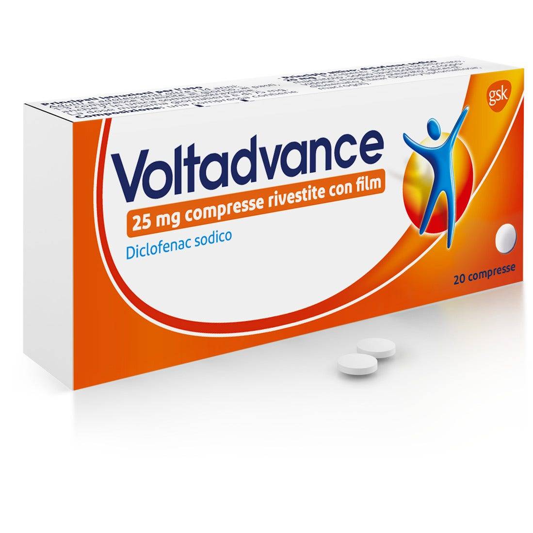 Voltadvance 25 mg Contro Dolore e Infiammazione 20 compresse